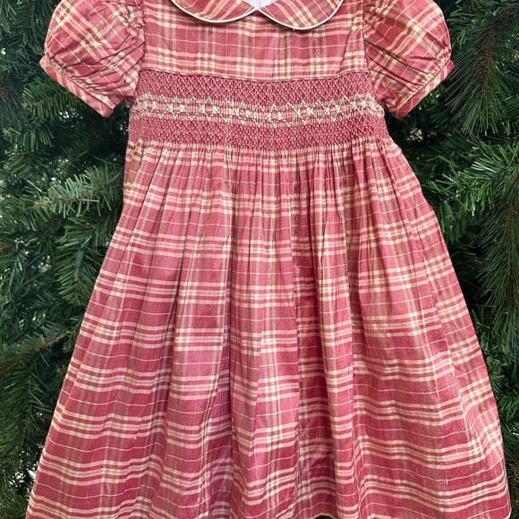 ANAVINI Other - Elegant, Fancy Holiday Toddler Plaid Silk Dress size 18-month, Christmas photos